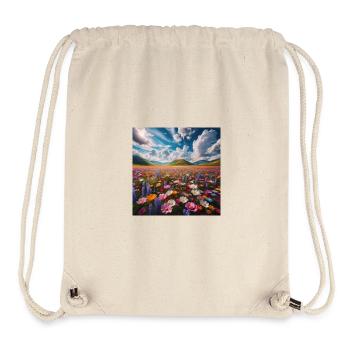 Blühendes Paradies - Stanley/Stella recycelter Gym Bag - Naturweiß - Vorne