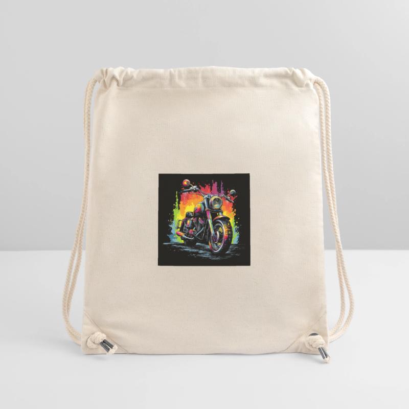 Rainbow Motorcycle Splash Stanley/Stella Recycled Gym Bag