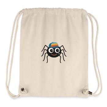 Cool spider with retro cap – cute & cheeky - Stanley/Stella Recycled Gym Bag - natural - Front