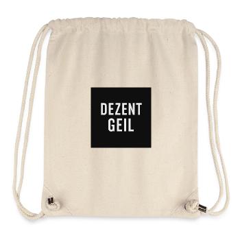Discreetly cool slogan design - Stanley/Stella Recycled Gym Bag - natural - Front