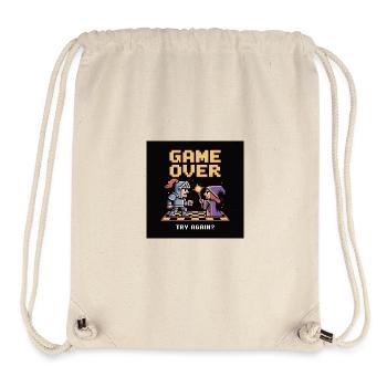 Game Over Pixel Duel Design - Stanley/Stella recycelter Gym Bag - Naturweiß - Vorne