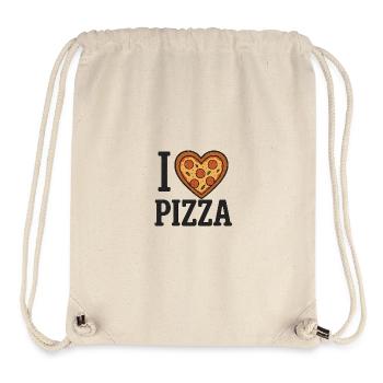 Pizza Lover Shirt – I Heart Pizza Design - Stanley/Stella recycelter Gym Bag - Naturweiß - Vorne