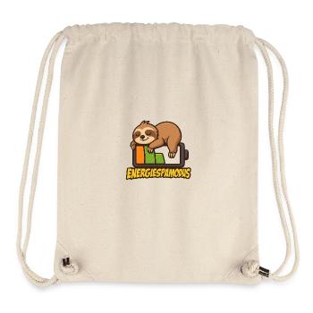 Cute Sloth Energy Saving Logo - Stanley/Stella Recycled Gym Bag - natural - Front