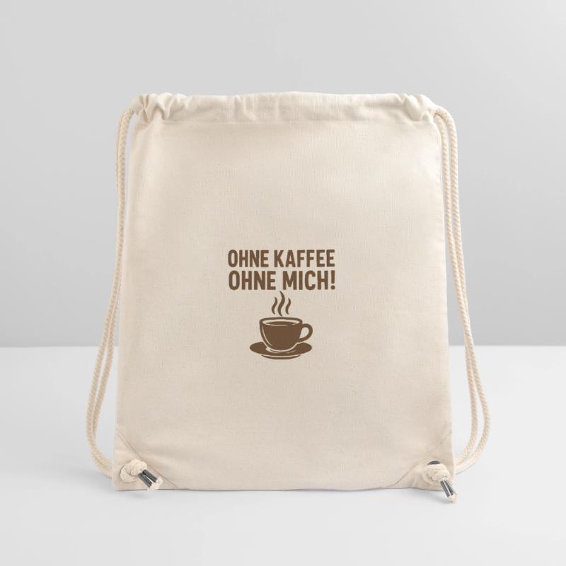 Sans CAFÉ, sans MOI ! Sac à cordon recyclé Stanley/Stella
