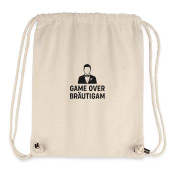 Hochzeit Bräutigam Game Over - Stanley/Stella recycelter Gym Bag - Naturweiß - Vorne