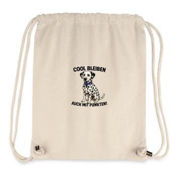 Dalmatian with Purple Collar - Stanley/Stella Recycled Gym Bag - natural - Front