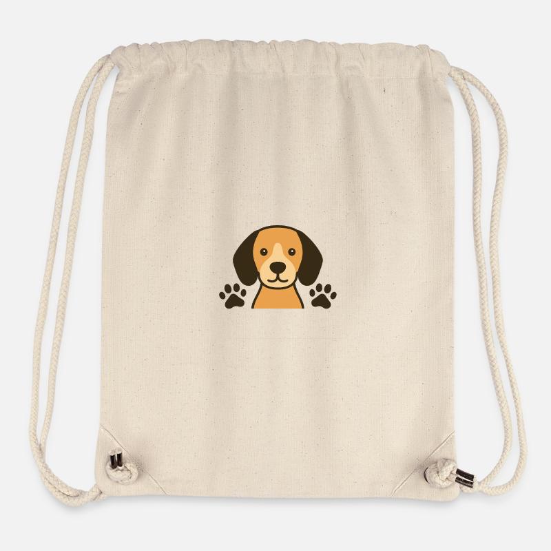 Dog with paws - Stanley/Stella Recycled Gym Bag - natural