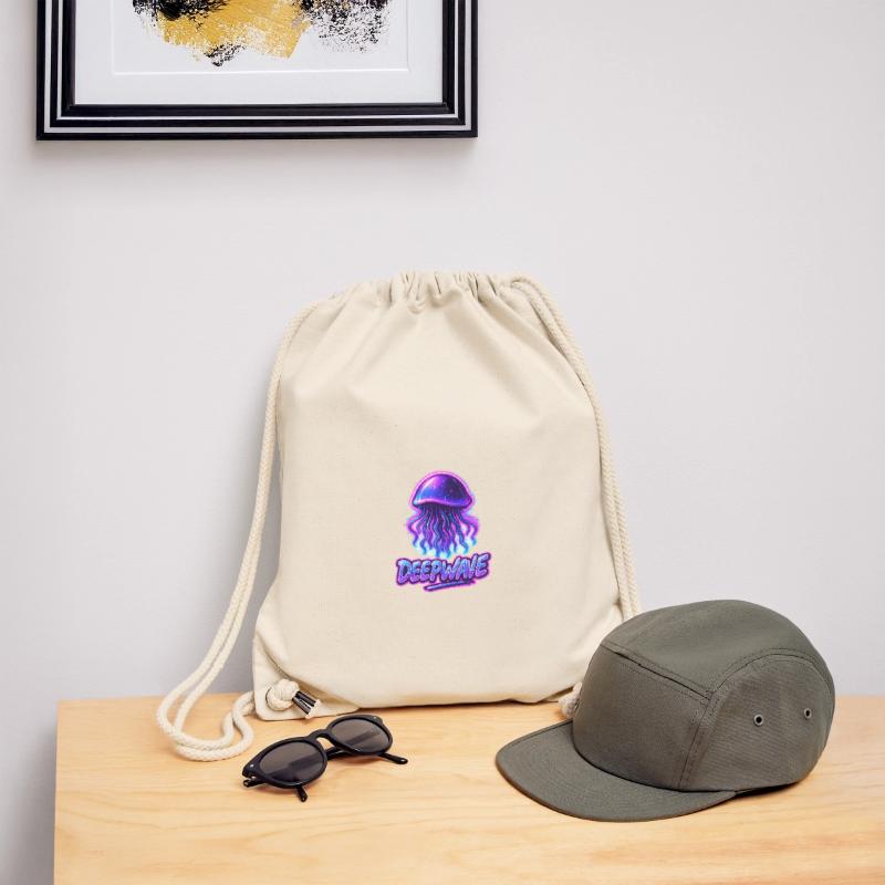 Neon Jellyfish Deepwave Design Stanley/Stella Recycled Gym Bag