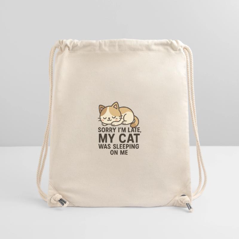Delay Jeu with cute kitten Stanley/Stella Recycled Gym Bag
