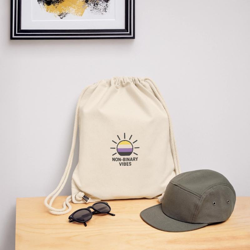 Non-Binary Vibes Sun Logo Stanley/Stella Recycled Gym Bag