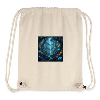 Glowing enchanted forest in the dark - Stanley/Stella Recycled Gym Bag - natural - Front