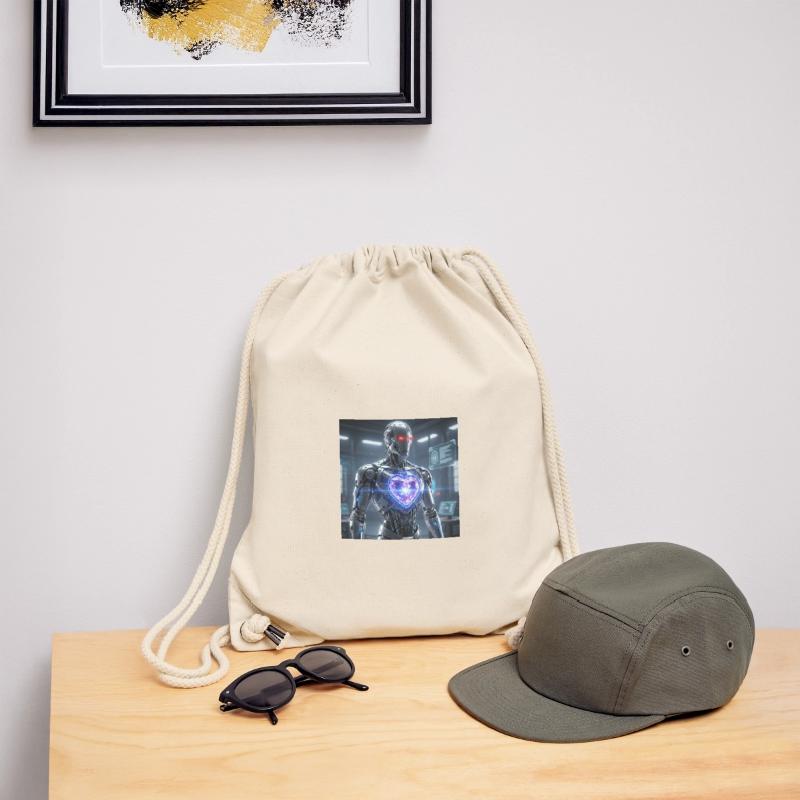 Futuristic robot with light effect Stanley/Stella Recycled Gym Bag
