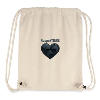 Respecting Animal Love Illustration - Stanley/Stella Recycled Gym Bag - natural - Front