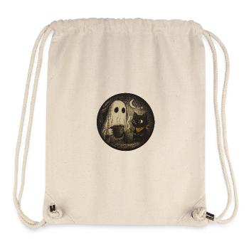Nocturnal Meeting with Ghost Cat - Vintage Des - Stanley/Stella Recycled Gym Bag - natural - Front