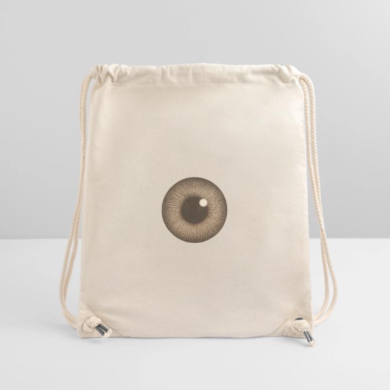 Iris brun gros plan Sac à cordon recyclé Stanley/Stella