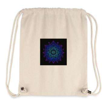 Eye in Neon Mandala - Stanley/Stella Recycled Gym Bag - natural - Front