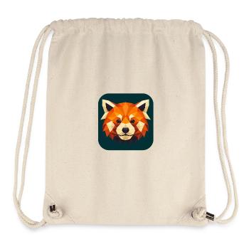 Red Panda Head Low Poly - Stanley/Stella Recycled Gym Bag - natural - Front