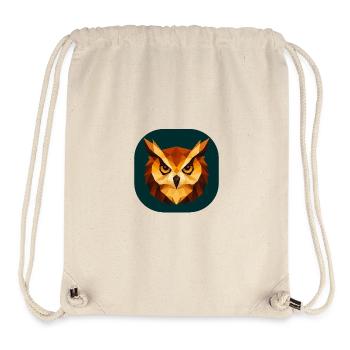 Geometric Owl Head Polygon Art - Stanley/Stella Recycled Gym Bag - natural - Front