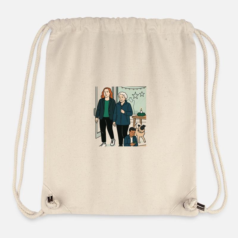 Mamie Karin - Sac à cordon recyclé Stanley/Stella - blanc naturel