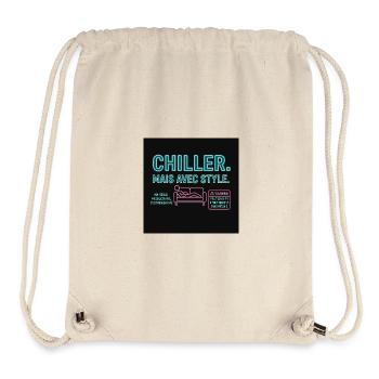 Chill, aber mit Neon-Style - Stanley/Stella recycelter Gym Bag - Naturweiß - Vorne