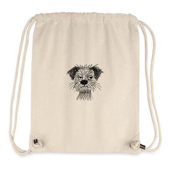 Sketch Dog Portrait Muffle - Stanley/Stella Recycled Gym Bag - natural - Front