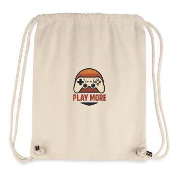Retro Controller Motiv  - Stanley/Stella recycelter Gym Bag - Naturweiß - Vorne