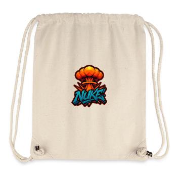 MICRO-ONDE!  - Explosion de graffitis | Design exclusif - Sac à cordon recyclé Stanley/Stella - blanc naturel - Devant