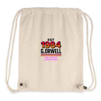 Est 1984 Die Geschichte geht weiter Retro - Stanley/Stella recycelter Gym Bag - Naturweiß - Vorne