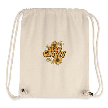 Stay Groovy - Stanley/Stella Recycled Gym Bag - natural - Front