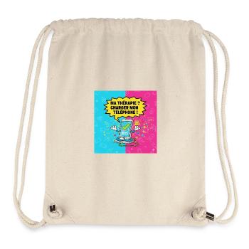 Digitale Therapie: Mein Handy laden - Stanley/Stella recycelter Gym Bag - Naturweiß - Vorne