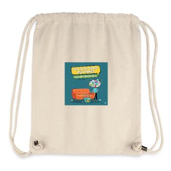 Gedankenkiste: humorvolle Prokrastination - Stanley/Stella recycelter Gym Bag - Naturweiß - Vorne