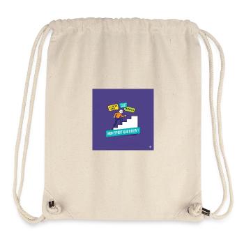 Mein täglicher Sport: motivierende Schimpfwörter - Stanley/Stella recycelter Gym Bag - Naturweiß - Vorne