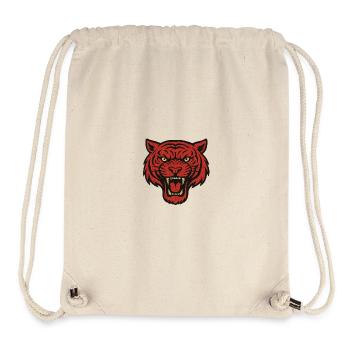 Brüllen des roten Tigers - Stanley/Stella recycelter Gym Bag - Naturweiß - Vorne
