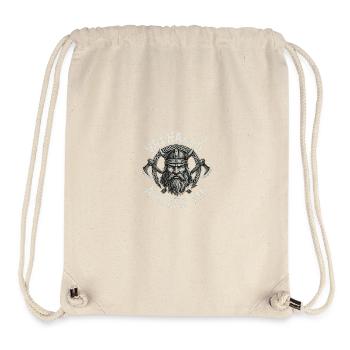 Valhalla Awaits Me Wikinger Odin Thor Krieger - Stanley/Stella recycelter Gym Bag - Naturweiß - Vorne