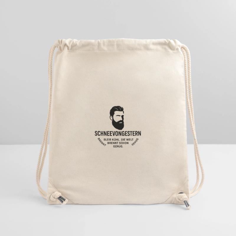 Beard Head Portrait with Text Graphics(SnowFromYesterday) Stanley/Stella Recycled Gym Bag