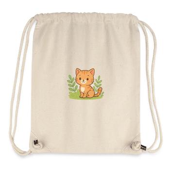 Cuddly kitten in the green - Stanley/Stella Recycled Gym Bag - natural - Front
