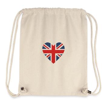 Heart Flag Union Jack UK - Stanley/Stella Recycled Gym Bag - natural - Front