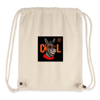 Cool Donkey DJ Logo - Sac à cordon recyclé Stanley/Stella - blanc naturel - Devant