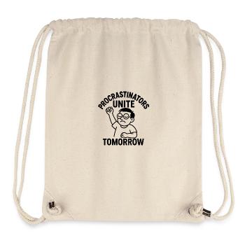 Prokrastination Unite Morgen - Stanley/Stella recycelter Gym Bag - Naturweiß - Vorne