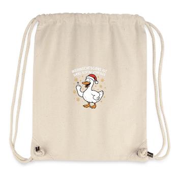 Weihnachtsgans ist Gans schön scheisse - Stanley/Stella recycelter Gym Bag - Naturweiß - Vorne
