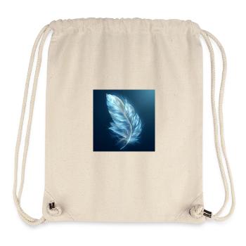 Ätherische Feder leuchtend – Symbol des Lichts - Stanley/Stella recycelter Gym Bag - Naturweiß - Vorne