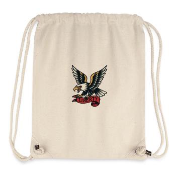 Liberty Adler im Tattoo-Stil - Stanley/Stella recycelter Gym Bag - Naturweiß - Vorne