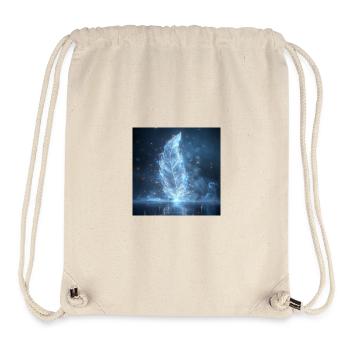 Ätherische Feder leuchtend – Symbol des Lichts - Stanley/Stella recycelter Gym Bag - Naturweiß - Vorne