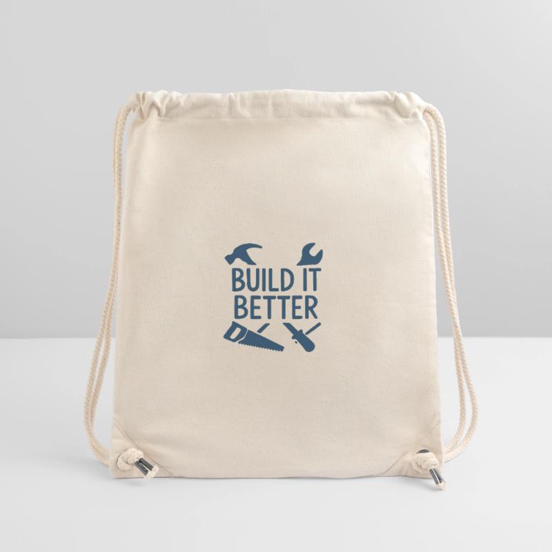 Build It Better Handwerker Motiv Stanley/Stella recycelter Gym Bag