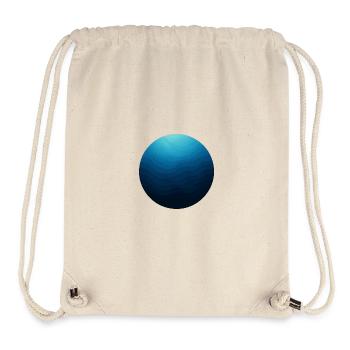 Ocean Circle in Blue Waves - Stanley/Stella Recycled Gym Bag - natural - Front