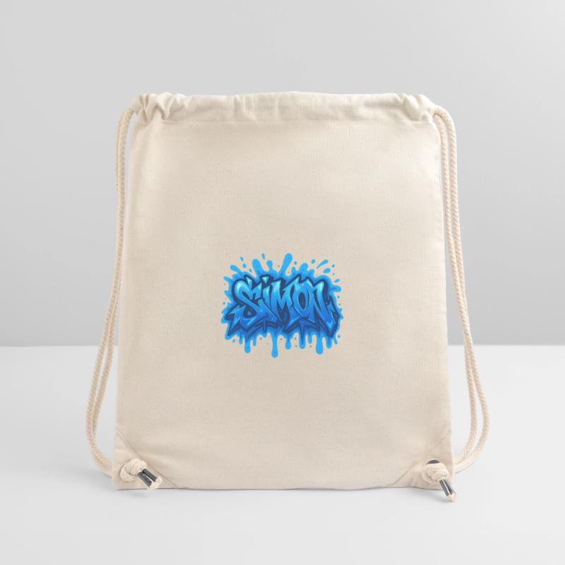 Graffiti Simon Name Geschenk Ideal druckbar auf Stanley/Stella recycelter Gym Bag