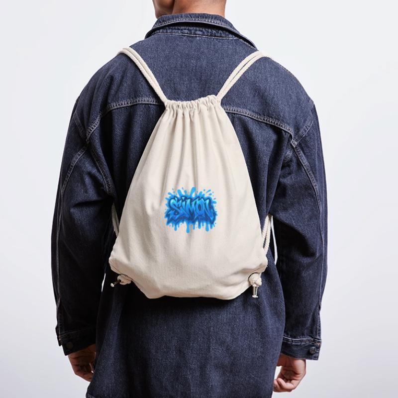 Graffiti Simon Name Gift Ideal Printable On Stanley/Stella Recycled Gym Bag