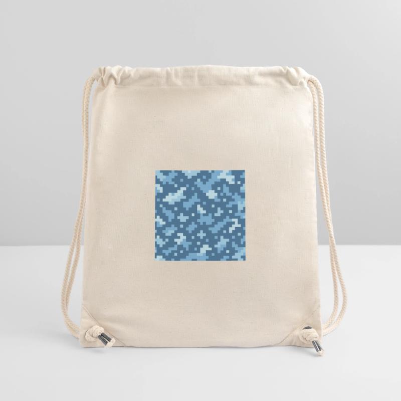 Blaues Pixelmuster Stanley/Stella recycelter Gym Bag