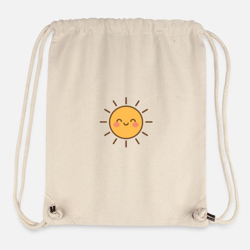 Sonne Süßes Lächeln - Stanley/Stella recycelter Gym Bag - Naturweiß