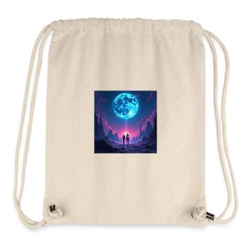 Mondpfad der Zweisamkeit - Stanley/Stella recycelter Gym Bag - Naturweiß - Vorne